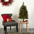 thumbnail image 6 of Nearly Natural Clear Prelit LED Assorted Colors Decorated Pine Christmas Tree, 3', 6 of 8