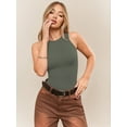thumbnail image 5 of MOYIKO Tank Top for Women Sleeveless Bodysuits for Women Crewneck Summer Fitted Tight Tops, 5 of 9