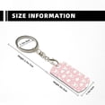 thumbnail image 3 of Uemuo Rabbit And Cloud Pattern Rectangular Metal Keychain - Durable, Stylish, and Personalized Key Ring for Men and Women,Engraved Keychain,Gift Slim Sturdy Keychain, 3 of 7