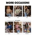 thumbnail image 4 of Long Sleeve Shirts for Women Fall Tops Lightweight Clothing Trendy Winter Clothes Tunic Crew Neck,S,Pink, 4 of 7