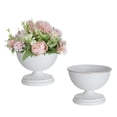 thumbnail image 1 of Jarrón Sziqiqi, urna blanca para flores, metal, 2 unidades, 11 cm/15 cm, 1 of 7