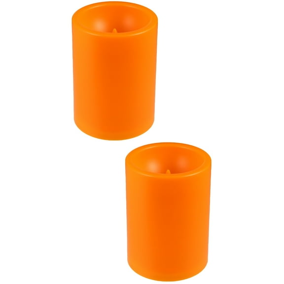2 Pack Electronic Flameless Tea Light Candles, LED Candle Lights for Decor, Battery Operated Lighting Lamps
