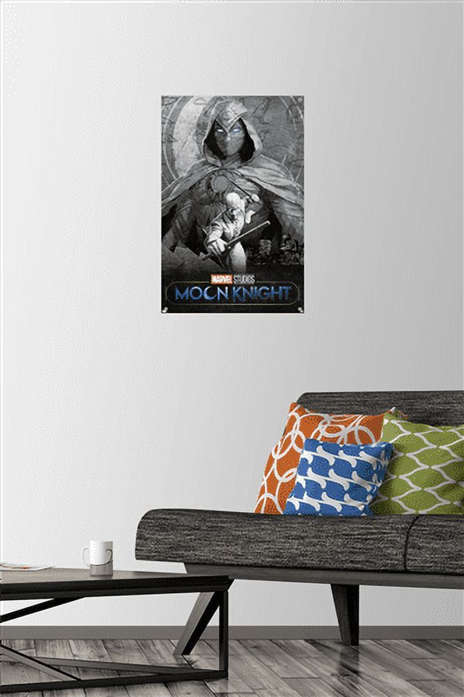 Marvel Moon Knight - Teaser Wall Poster with Push Pins, 14.725" x 22.375"