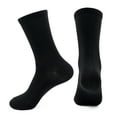 thumbnail image 4 of Couver Running Athletic Crew Socks Cotton Terry Cushion sole, Quarter High, Black, Small, 3 Pairs, 4 of 8