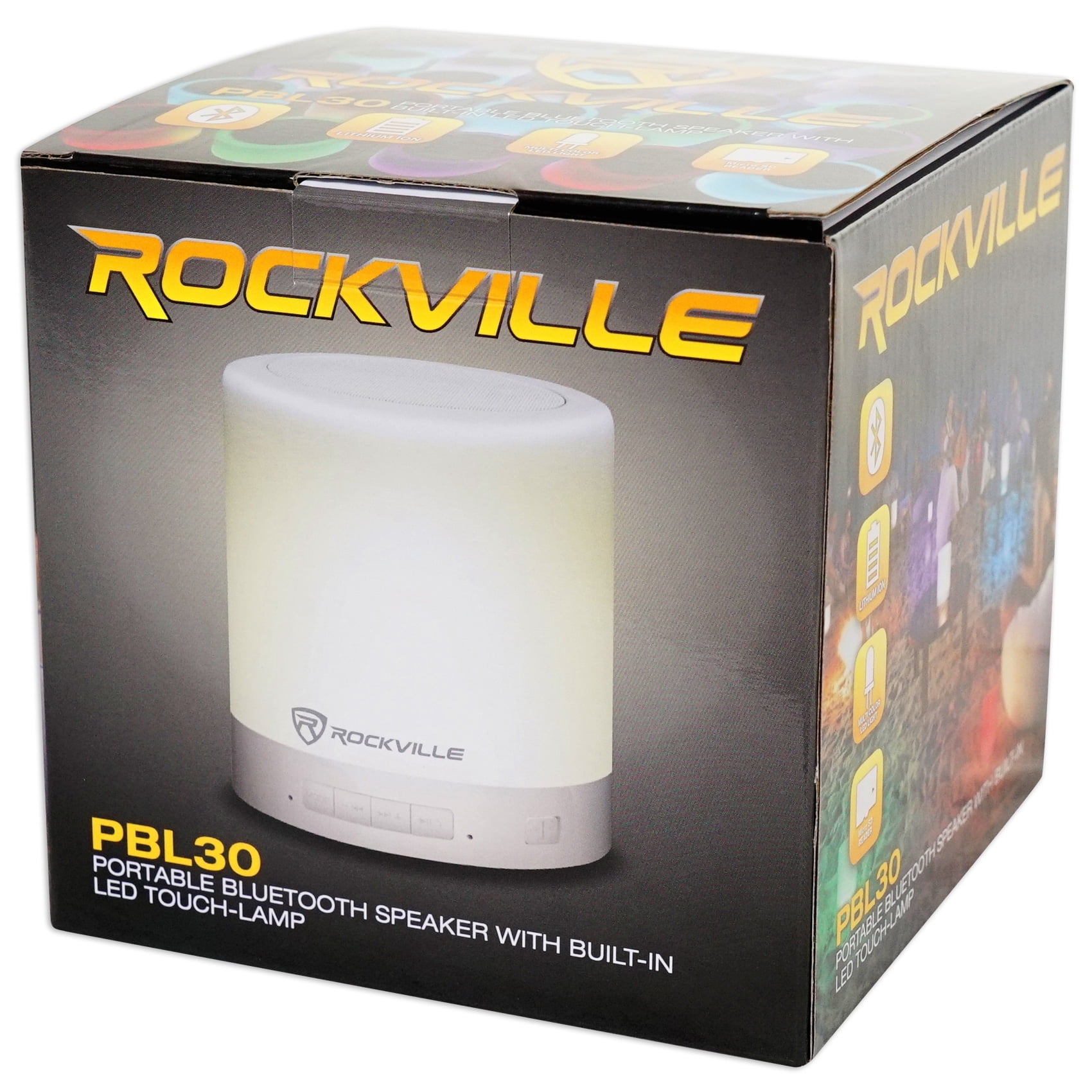 Rockville Pbl30 Led Night Light Touch Lamp Bluetooth Speaker W Aux Rockville Pbl30 Led Night Light Touch Lamp Bluetooth Speaker W Aux Sd Com