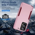 thumbnail image 4 of Compatible with Motorola Moto G Stylus 5G 2024 Phone Case Tempered Glass Screen Protector Hybrid Rugged Shockproof Hard Protective Drop Proof Full Body Heavy Duty Mobile Cell Cover for G5 Women Pink, 4 of 9