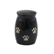 Personalized Pet Memorial Urn, Custom Mini Urn for Pet Ashes, Paw Print Urn for Dog Ashes, Paw Print Urn for Cat Ashes, Engravable Pet Urn for Ashes, Ship Next Day! [Paw, Rose Gold, Engraving]