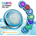 thumbnail image 2 of Foco LED sumergible para piscina, lámpara de piscina multicolor RGB de 18 W, foco de piscina impermeable IP68 con control remoto, iluminación para un, 2 of 5