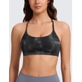 thumbnail image 2 of CRZ YOGA Butterlift Double Lined V Back Sports Bras for Women Spaghetti Strap Wireless Yoga Top Non Padded, 2 of 6