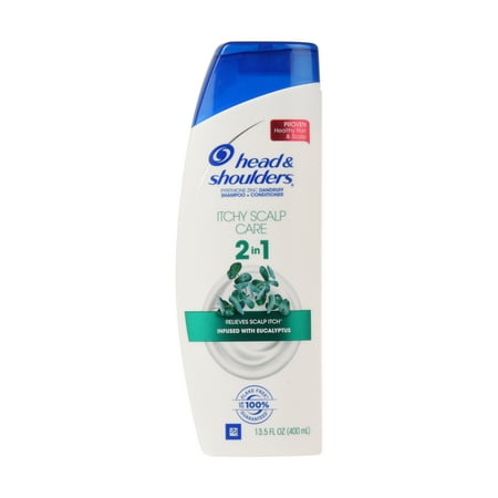 Head and Shoulders Itchy Scalp Care with Eucalyptus 2-in-1 Anti-Dandruff Shampoo + Conditioner 13.5 fl (Best Shampoo And Conditioner For Dry Scalp And Dandruff)