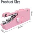 thumbnail image 2 of Handheld Sewing Machine, Hand Cordless Sewing Tool Mini Portable Sewing Machine, Essentials for Home Quick Repairing and Stitch Handicrafts (Black), 2 of 6