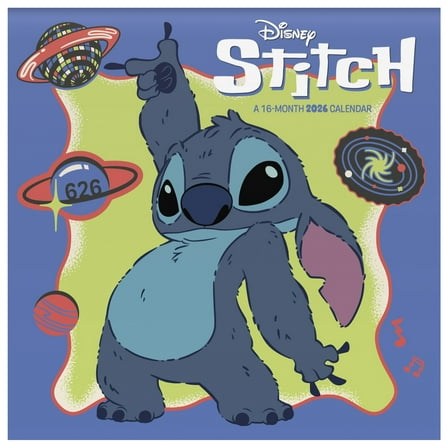 Stitch Wall Calendar, 16 Months, by Treads International