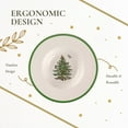 thumbnail image 6 of Spode Christmas Tree Collection Pasta Bowl - Set of 4, Rimmed Plate for Serving Salad, Spaghetti, and Soup, 10-Inch, Made of Porcelain, Dishwasher, Microwave, and Freezer Safe, 6 of 7