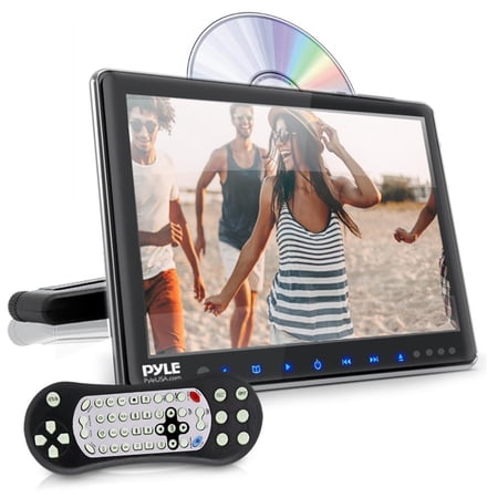 PYLE PLHRDVD904 - Vehicle Headrest Mount CD/DVD Player - Car Video Entertainment Display