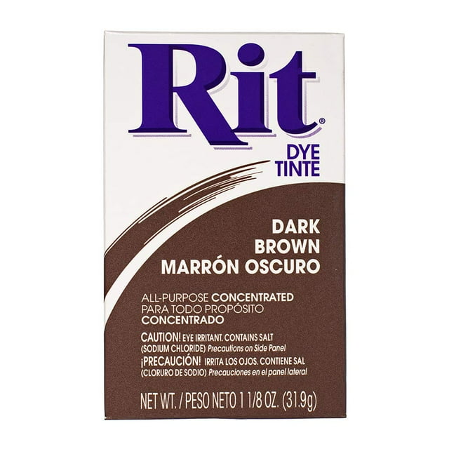 Tinte en polvo Rit Dark Brown, concentrado multiusos, 32 ml