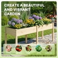 thumbnail image 4 of CONCETTA Wooden Raised Garden Bed - Elevated Planter Box with Drainage & Liner, 72" x 23" x 30" for Backyard/Patio/Balcony (Natural), 4 of 11