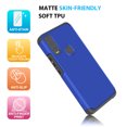 thumbnail image 2 of TJS for AT&T Motivate Max U668AA/Cricket Ovation 3 Phone Case, with Tempered Glass Screen Protector, Magnetic Support Dual Layer Drop Protection Impact Rugged Armor Cover (Blue), 2 of 6