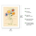 thumbnail image 2 of The Bouquet of Flowers (Le Bouquet De Fleurs) - From an Original Color Lithograph by Pablo Picasso c.1958 - Bamboo Fine Art 290gsm Paper (Unframed) 17x22in, 2 of 4