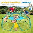thumbnail image 7 of Zupapa 10FT Climbing Dome with Hammock, Dome Climber with Hammock for Kids 3 to10 Outdoor Play Equipment, Supports up to 1000lbs Jungle Gym, 7 of 7