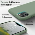 thumbnail image 4 of Shockproof Designed for iPhone 11 Pro Case [Soft Anti-Scratch Microfiber Lining] with Liquid Silicone Phone Case, Drop Protection 5.8 inch Slim Thin Cover, Calke Green, 4 of 14
