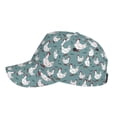 thumbnail image 2 of Lsque Funny Chicken Baseball Cap Trucker Low Profile Hat Golf Dad Hat Adjustable Original Classic Unconstructed Plain Cap Men Women, 2 of 9