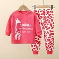thumbnail image 2 of Caqnni Baby Girl Fall Winter Outfits Long Sleeve Pullover Sweatshirt Tops Casual Pants 3 6 12 18 24 Months Clothing Toddler Girl Gift Set 6M 12M 18M 24M ,18-24 Months, 2 of 4