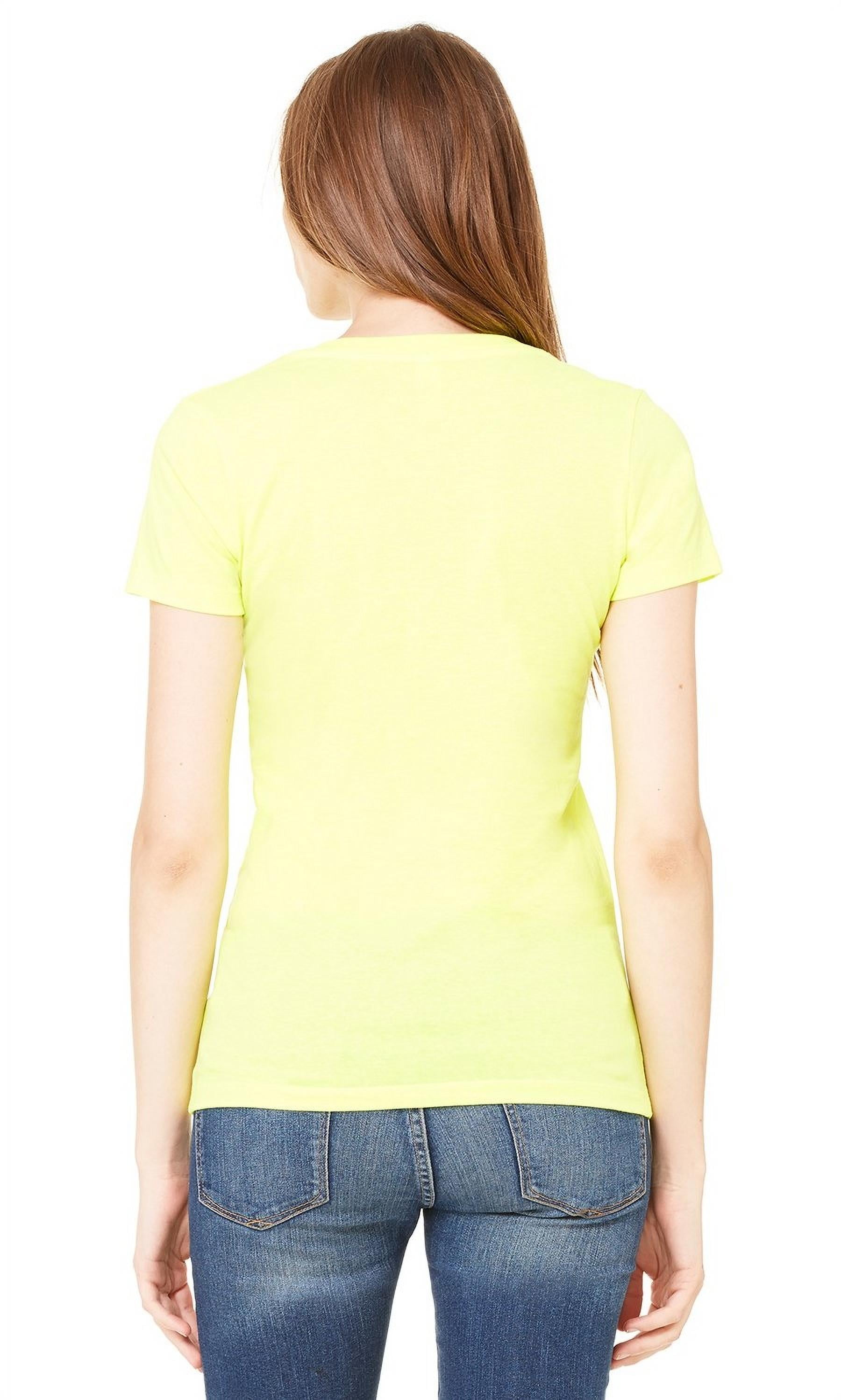 Women's Jersey Deep V-Neck Short Sleeve T-Shirt