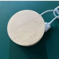 thumbnail image 3 of Base de madera de 7 cm, luz LED nocturna creativa, luz cálida de cristal, aromaterapia, base luminosa, luz de ambiente USB, 3 of 4