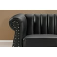 thumbnail image 5 of Uspridefurniture Faux Leather Loveseat, Black, 5 of 5