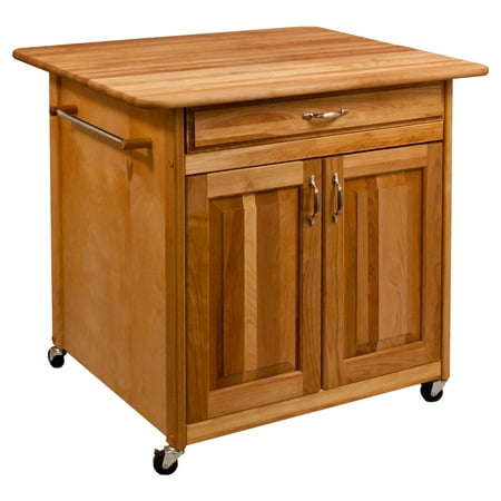- Catskill Craftsmen The Big Work Center with Solid Back Kitchen Island