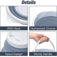 thumbnail image 2 of Collapsible Silicone Plastic Bucket, Space Saver Bucket For Home Cleaning, Camping, Fishing, Garden And Travel - Portable Water Carrier (gray, 10l), 2 of 5