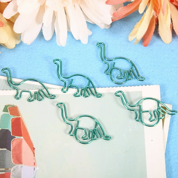 Professional Dinosaur Shaped 12PCS Thickened Binder Clips Mini Binder Clips For Office School