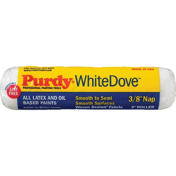 Purdy 144670092 White Dove Roller Cover, 9 inch x 3/8 inch nap
