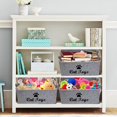 thumbnail image 3 of Caja de almacenamiento de juguetes para mascotas de fieltro, muy adecuada para guardar juguetes, accesorios y suministros para mascotas, gato, gris claro, 3 of 5