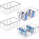 thumbnail image 1 of Paquete de 4 contenedores organizadores de plástico transparente para almacenar alimentos para despensa, cocina, refrigerador y organización de gabinetes, 1 of 7