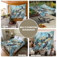thumbnail image 6 of Coastal Sea Turtle Tapestry for Bedroom Wall Hanging Tapestry, Vintage Teal Nautical Beach Botanical Ceiling Backdrop Tapestries Poster Blanket Wall Decor for Teens Room Living Room Dorm 59" x 90", 6 of 8