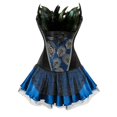 thumbnail image 2 of Nueva moda señora gótico Steampunk corsé tutú de tul corpiño de plumas adelgazante cintura Vintage traje cóctel Clubwear, 2 of 5