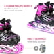 thumbnail image 4 of Naiovety Patines en línea ajustables, patines con ruedas iluminadas, patines para niños Pescar No.9 Naiovety OD016541-09, 4 of 6