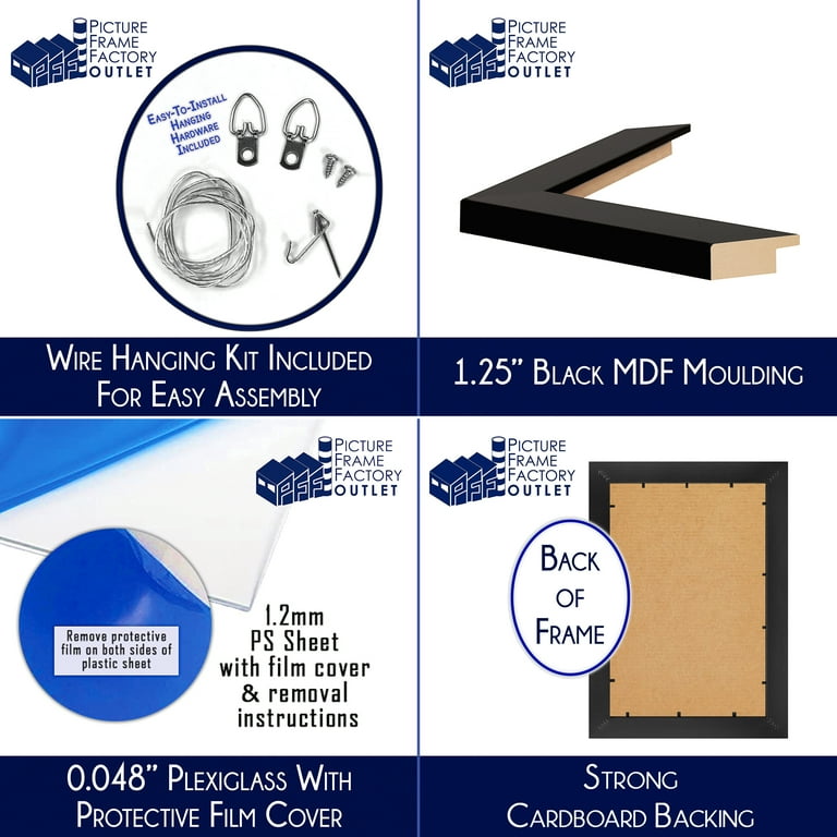 PFF PictureFrameFactoryOutlet Large Wall Size Frame for Poster