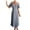 Light Blue, variant on IROINNID Wedding Guest Dresses for Women Homecoming Party Spring Summer Short Sleeve Round-Neck Ankle Dress Elegant Formal Dress,Coffee