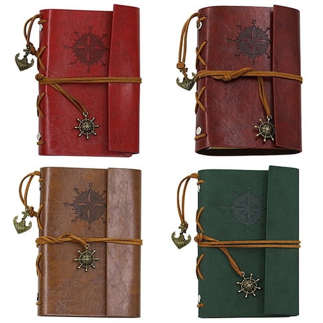 Lubelski Retro Anchor Faux Leather Cover Notebook Journal Traveler Book Diary Blank String