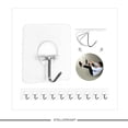 thumbnail image 3 of Ganchos adhesivos de pared Easenest, paquete de 12, sin clavos, acero inoxidable, 3 of 6
