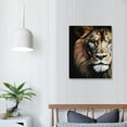 thumbnail image 3 of ONETECH Lioness and Lion Wall Art Canvas Prints African Lions And Lioness Canvas Prints Animal Poster Paintings Modern Lion Pictures Black Art Wall Decor Office Pictures for Wall, 3 of 4