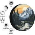 thumbnail image 5 of Spare Tire Cover Mountains Nature Sunset Scenery Wheel Covers Weatherproof Universal Wheel Protectors for Rv SUV Camper Travel Trailer, 5 of 10