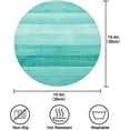 thumbnail image 2 of SKYSONIC Turquoise Wood Print Round Placemats for Dining Table Non-Slip Heat-Resistant Polyester Table Mats Set of 4 Washable Table Mats for Kitchen Dining Table Decoration (127), 2 of 5