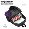 thumbnail image 5 of Daiia Purple Glitter Backpack for Men and Women -Durable Backpack Large Capacity, Water-Resistant Bag with Adjustable Straps and Laptop Compartment, 5 of 9