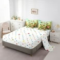 thumbnail image 5 of Manfei Cute Animal Frogs Boy Girl Twin Bedding Sets 7-Piece,Spring Garden Bedding Comforter Set Microfiber,Valentine Couple Lover Breathable Sheet Sets,Lightweight Room Decor,Reversible, 5 of 8