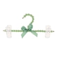 thumbnail image 2 of Tnarru 5pcs Luxury Clothes Hanger in Imitation Pearls Beaded, Trouser Dress Pants Storage Rack for Wedding Shop Decoration Green, 2 of 7