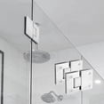 thumbnail image 5 of 2 Pack 180 Degree Frameless Glass Shower Door Hinges, Brushed Nickel Shower Door Hinges Heavy Duty 304 Stainless Steel, 5 of 7