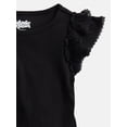 thumbnail image 3 of Wonder Nation Girls' Ribbed Top with Short Ruffle Sleeves, Sizes 4-18 & Plus, 3 of 3